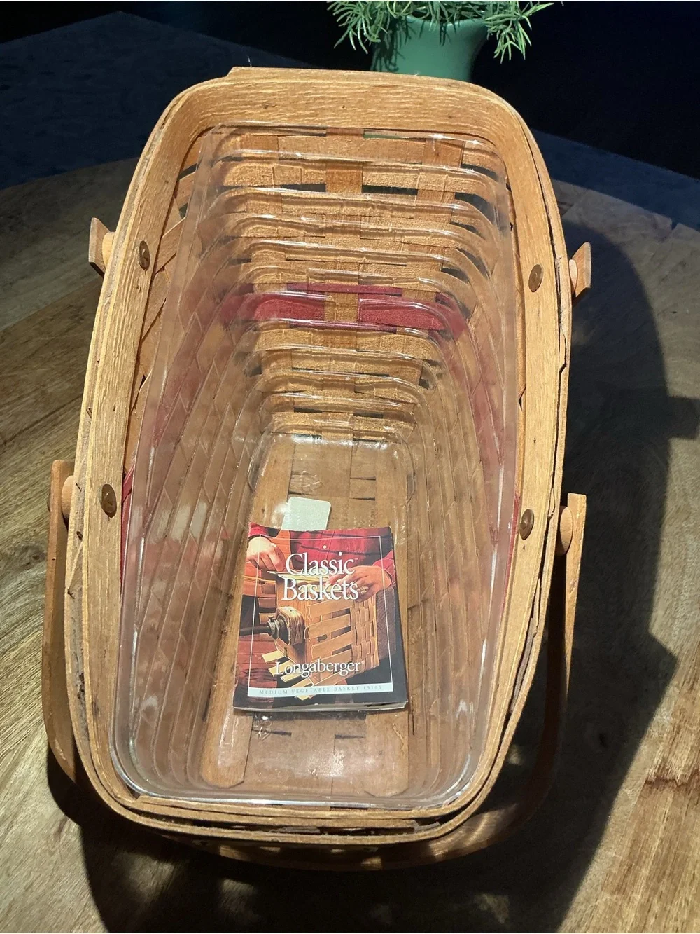 LONGABERGER Basket 1991 Christmas Collection YULETIDE TRADITIONS Liner Protector
